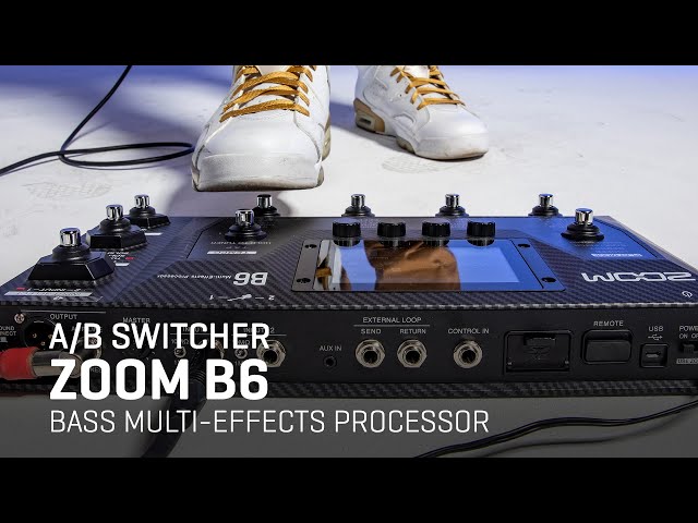 Zoom B6 Bass Multi-Effects Processor: Integrated A/B Switcher