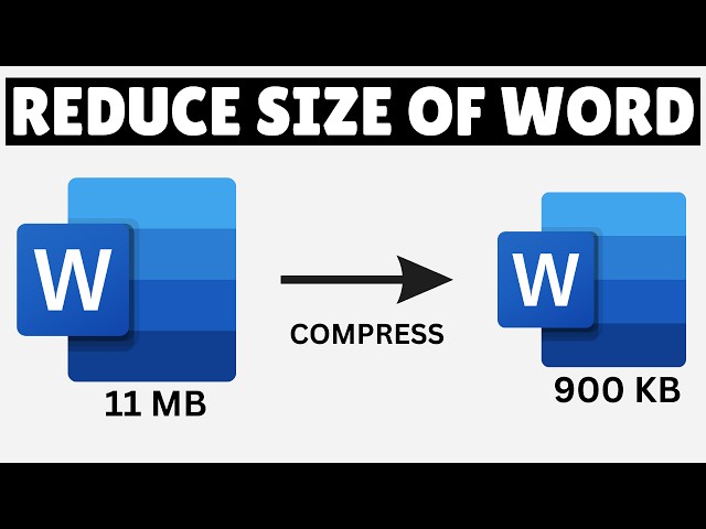 How to Compress Word File | Reduce Size of Word Document