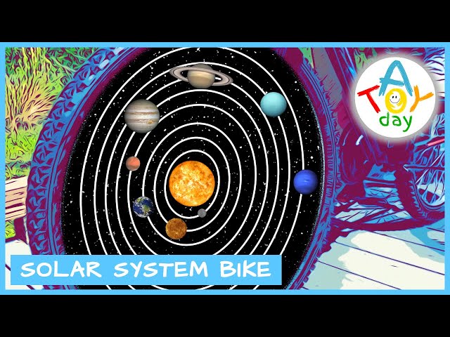 Solar System BIKE | How to decorate your bike with planets | Melted Beads Planets | Planets for kids
