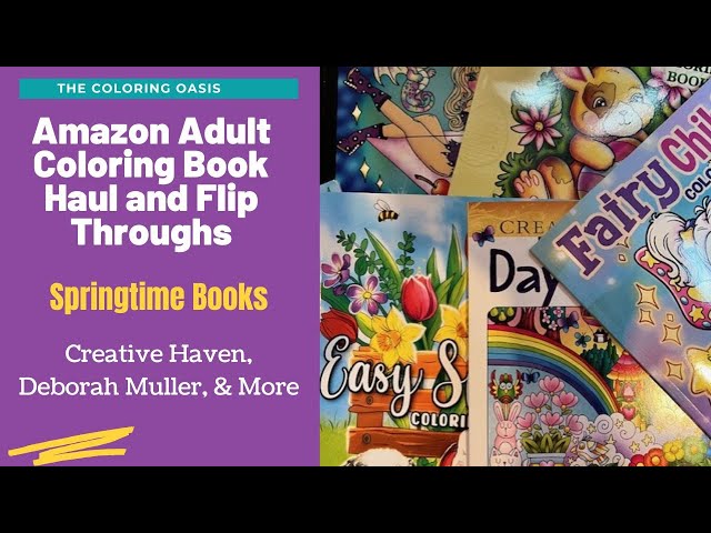 Amazon Adult Coloring Book Haul | Alexandra Franzese, Creative Haven, Deborah Muller