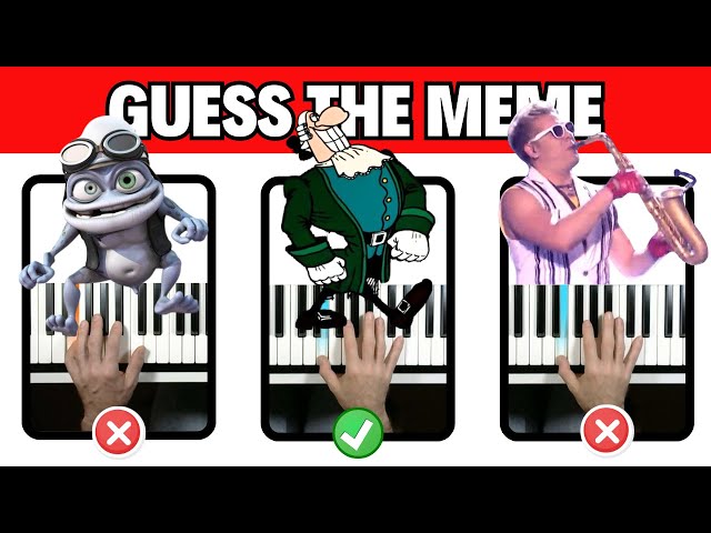 Guess the MEME 🎹 Gigachad 😃 MrBeast 😺 Cat Vibing 🎷 Epic Sax 🐸 Crazy Frog 🐵 Dance Monkey
