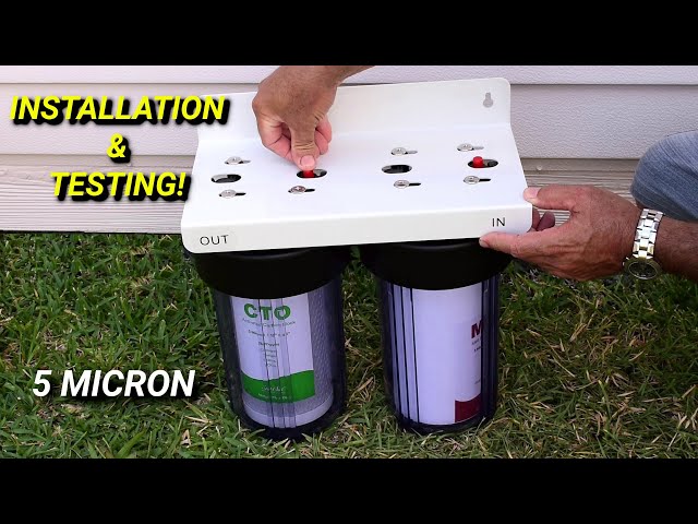 Whole House Water Filter System Installation & Water Quality Testing(2 STAGE)