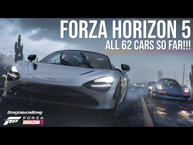 Forza Horizon 5 - ALL 62 CARS FOUND SO FAR!!!!