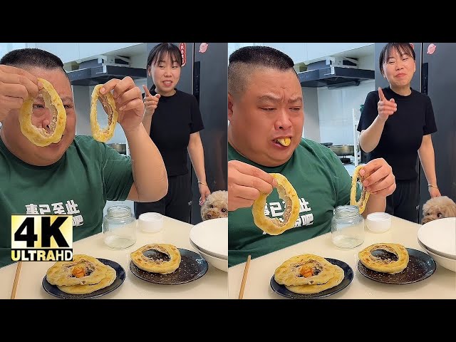Funny Husband and Wife Eating Show - Epic Food Battle!🤣😂# asmr# Delicious L food and things# food