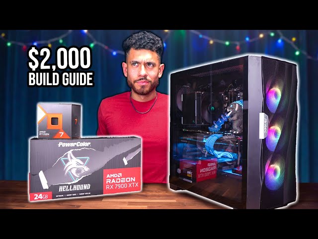 Best RX 7900 XTX Gaming PC Build Guide (w/ Ryzen 7 7800X3D) $2000