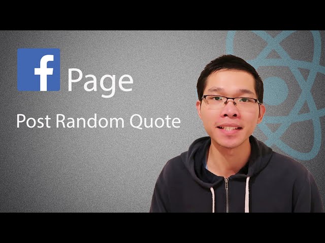 Post Random Quote to Facebook Page with A Button | React Tutorial - Graph API