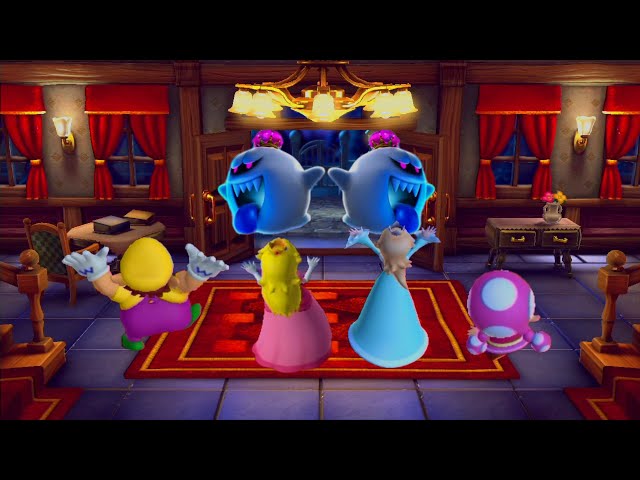 Party Games : Mario Party 10 -  Peach vs Rosalina vs Toadette vs Wario
