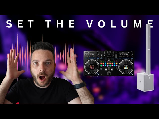 How To Set Volume for a DJ Controller and Column Speaker