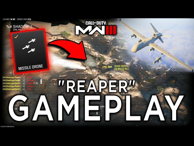 🔴NEW "MW3 OG Reaper" KILLSTREAK Gameplay - Missile Drone Killstreak on Modern Warfare 3 Gameplay