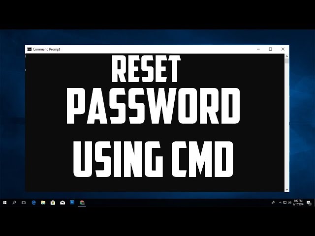 How to Reset Windows 7  Password Using Command Prompt