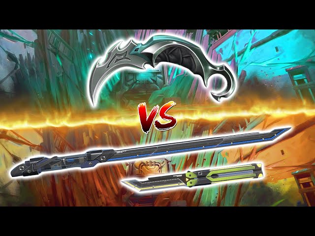 Reaver Karambit VS RGX Butterfly Knife VS RGX Blade - VALORANT KNIFE SKINS