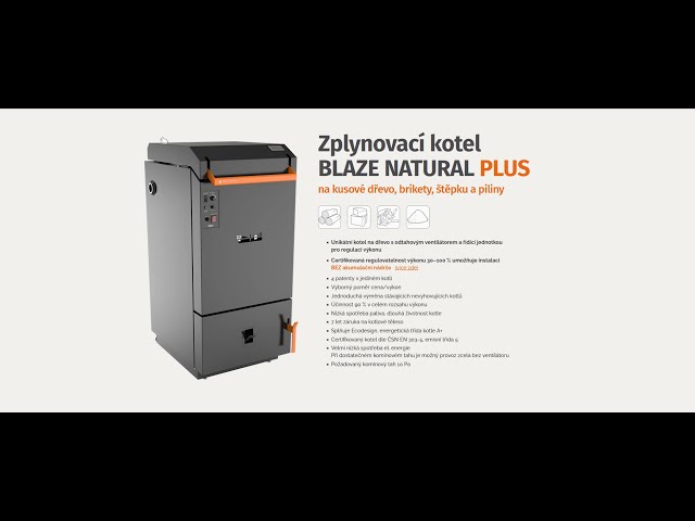 Blaze Harmony - zplyňovací kotel na dřevo - BLAZE NATURAL PLUS