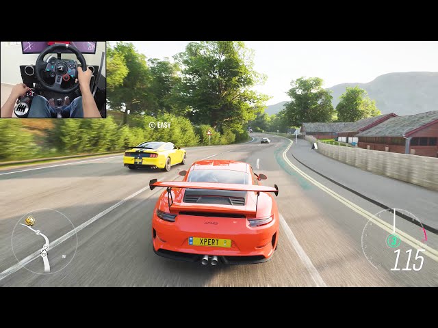 2019 Porsche 911 GT3 RS - Forza Horizon 4 | Logitech g29 gameplay