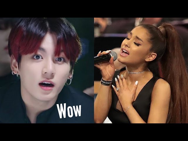 Various famous people reacting to Ariana Grande vocals/high notes!