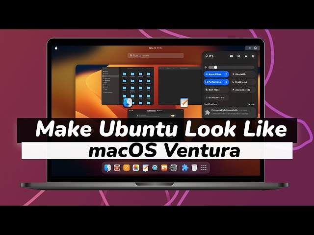 How to Make Ubuntu Look Like Mac OS Ventura ( NEW )