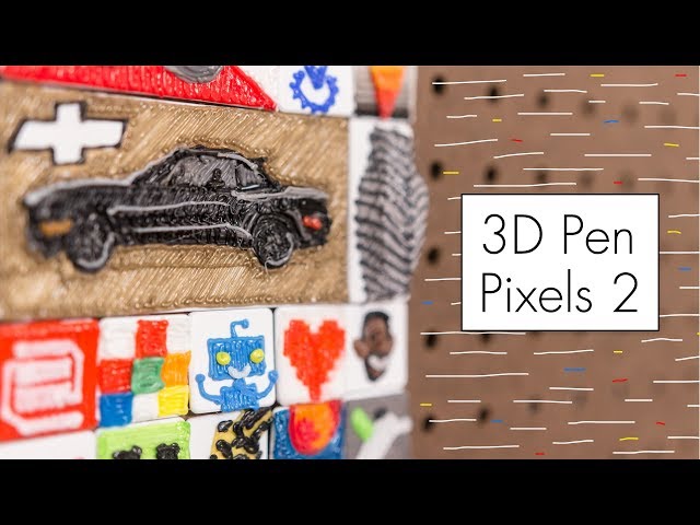 3D Pen Pegboard Pixels 2
