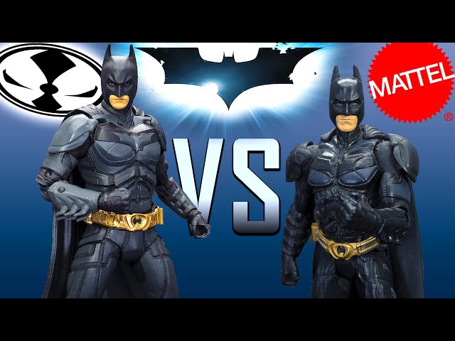 McFarlane Toys vs. Mattel Movie Masters The Dark Knight Trilogy Batman