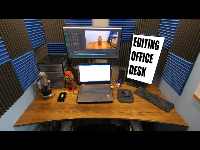 Building An Office Desk with a Secret Wireless Phone Charger