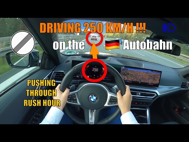 250 KM/H MORNING DRIVE in BMW 430i on GERMAN AUTOBAHN [NO SPEED LIMIT - AUTOBAHN POV]