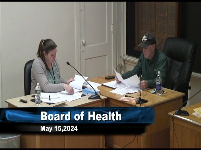 Board of Health 5/13/24