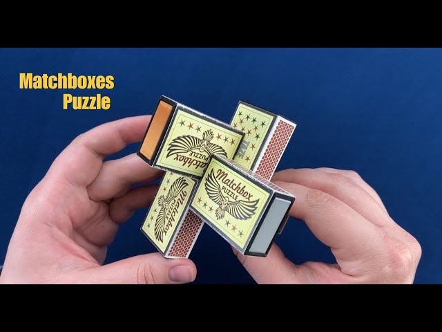 Unlock the matchboxes from each other. #puzzle #puzzlesolving #puzzles