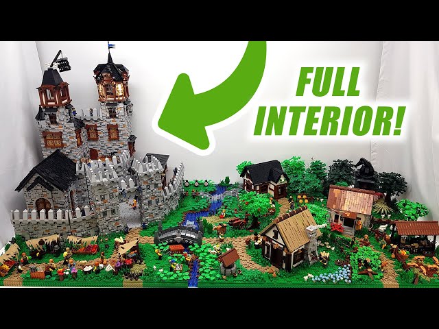 LEGO Graystone Castle with 100,000+ Pieces! Wizard Tower, Throne Room, Great Hall & More