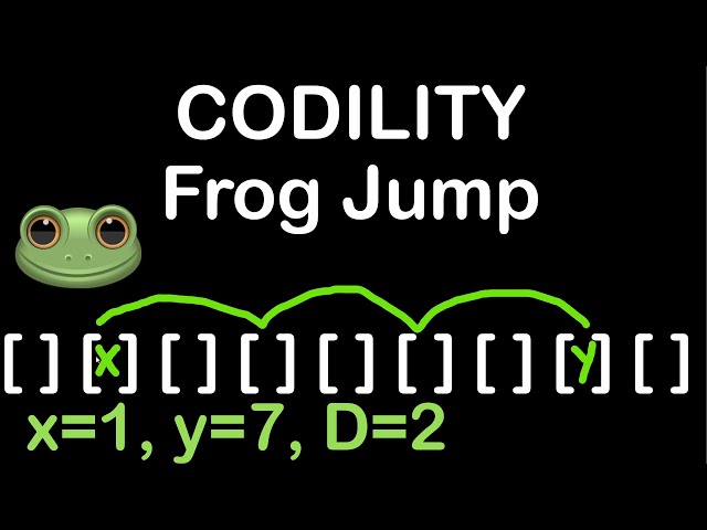 Frog Jump in C++ and Python Codility Solutions Lesson 3