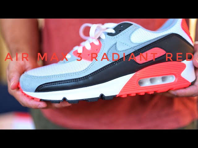 AIR MAX 3/AIR MAX 90 RADIANT RED REVIEW AND ON FEET!