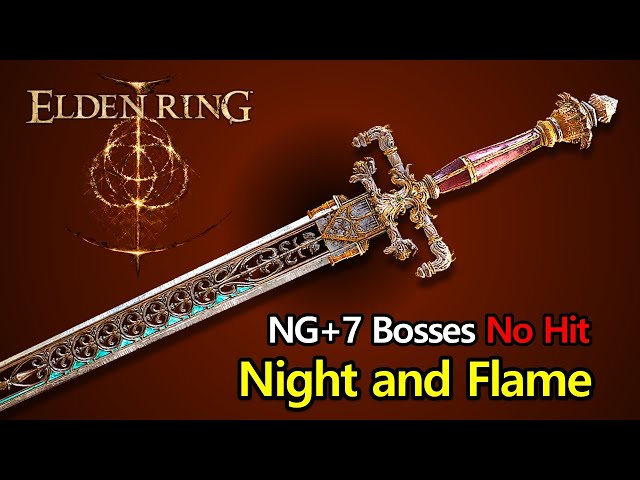 Elden Ring - Sword of Night and Flame vs NG+7 bosses fights #eldenring #gaming