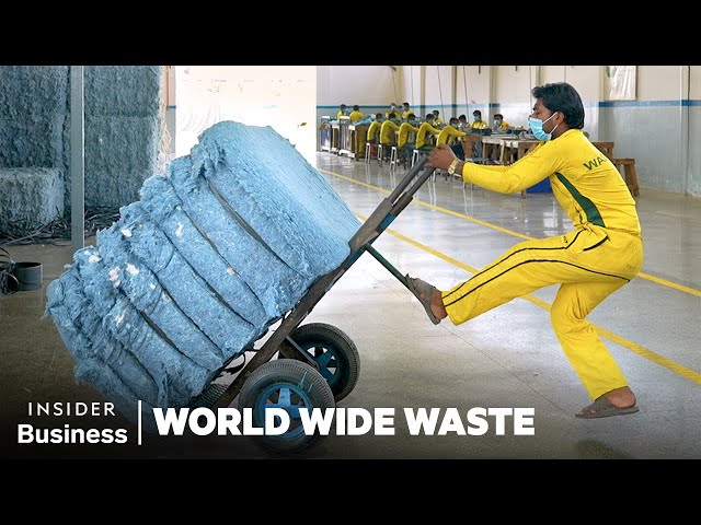 How Millions Of Jeans Get Recycled Into New Pairs | World Wide Waste | Insider Business