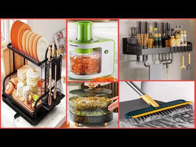Amazon New Smart Kitchen Gadgets 2024 Storage Rack Trolley Container Cleaning tools Online Available