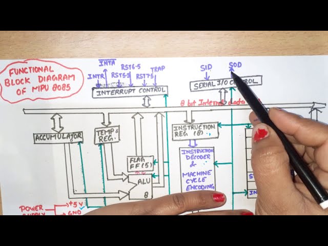 U1 L4 | 8085 Architecture  | Block diagram of 8085 | Internal Architecture of Microprocessor 8085