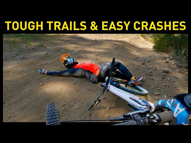We rode the HARD mountain bike trails and CRASHED.