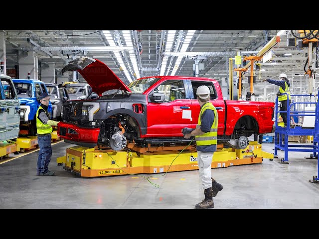 How They Build The All New Electric F-150 in The US