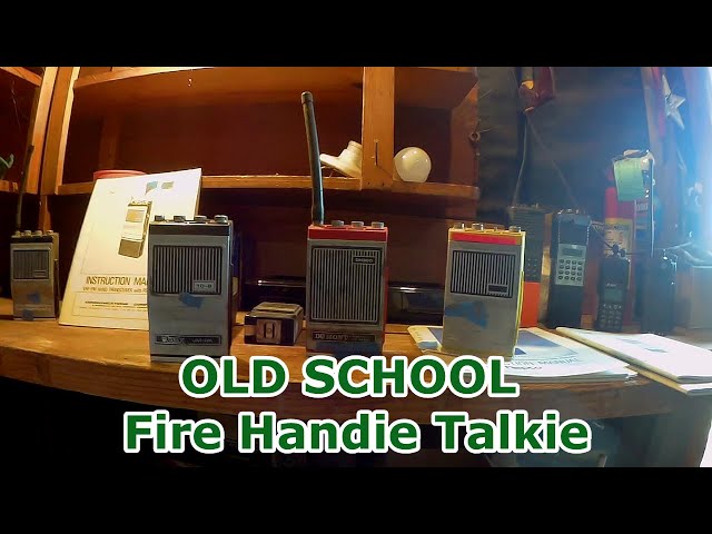 Old school Fire Handie Talkie. Circa 1975.