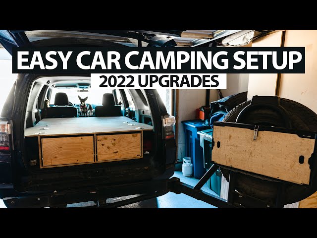 Simple and Budget Friendly Car Camping Build | Our UPGRADED Toyota 4Runner Car Camping Setup
