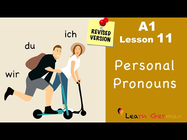 Revised - A1 - Lesson 11 | Personalpronomen | Personal pronouns ich du wir | Learn German