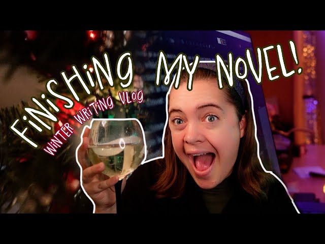 finishing my rough draft in time for the holidays | winter writing vlog, decorating for Christmas