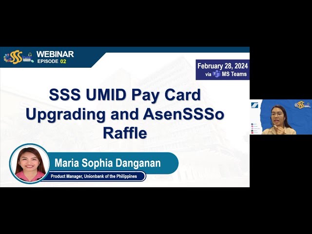 #eSSSkwela Webinar S03E02 | UMID Pay Card and AsenSSSo Raffle