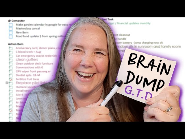 GTD Guided Brain Dump
