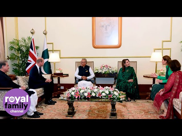 Duke and Duchess of Cambridge Meet the President of Pakistan