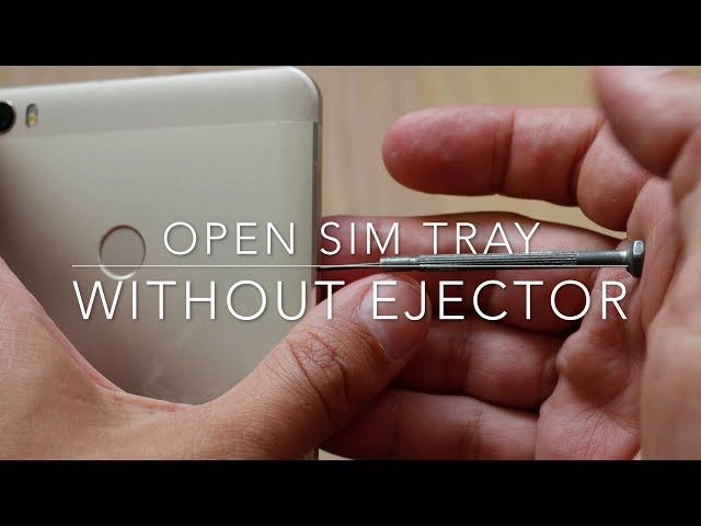 How to open a SIM tray without ejector tool