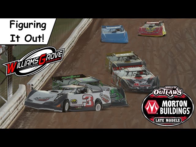 iRacing - Williams Grove - WoO Super Late Models - Figuring It Out!