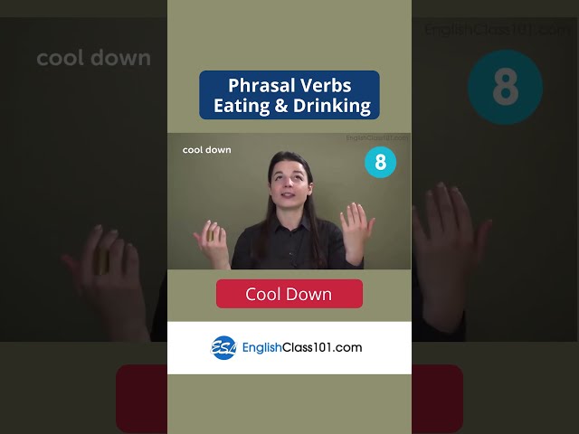 COOL DOWN- Learn English Most Common Phrasal Verbs #shorts #english #englishclass101
