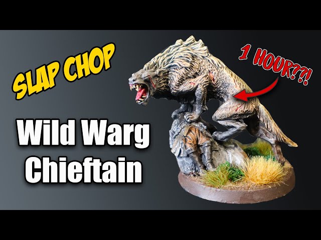 How to Speed Paint a Wild Warg Chieftain for Middle Earth Strategy Battle Game