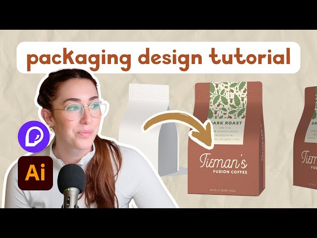 Modern Product Packaging Design Tutorial (3D Mockup)