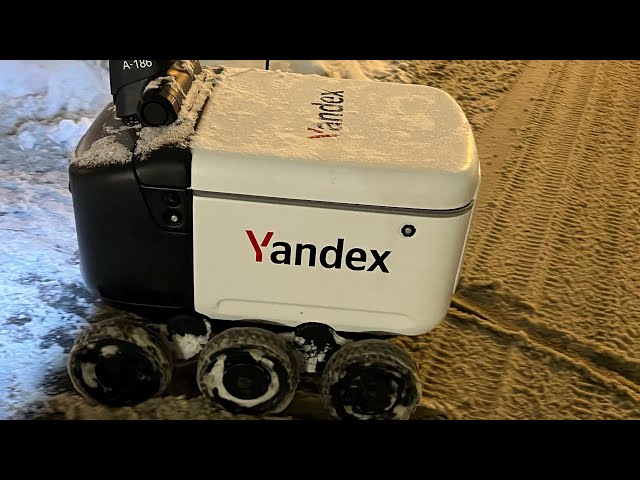 Yandex  Russia  🇷🇺 robot delivery 📦 Мурино