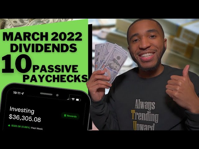 10 Dividend Checks March 2022 | $36,000 Portfolio