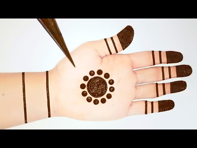 Easy Simple dotted mehndi trick || Stylish Mehndi designs for hands || Gol tikki mehandi design