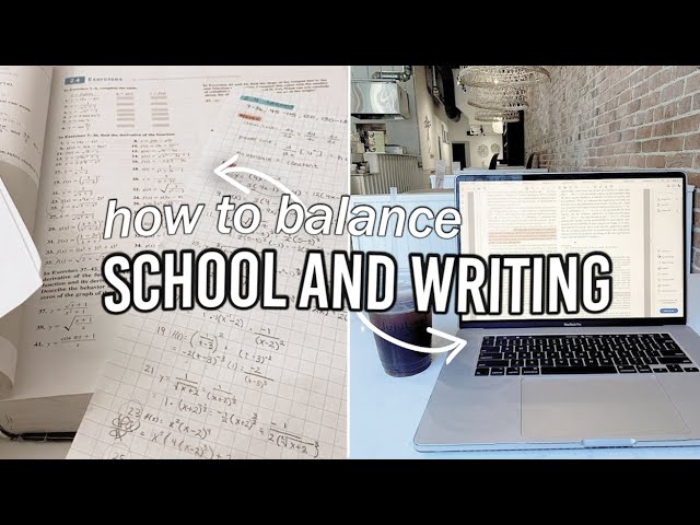 HOW TO BALANCE SCHOOL and WRITING 🤓💻(3 realistic writer TIPS💡to help) episode 8 writing with ana neu